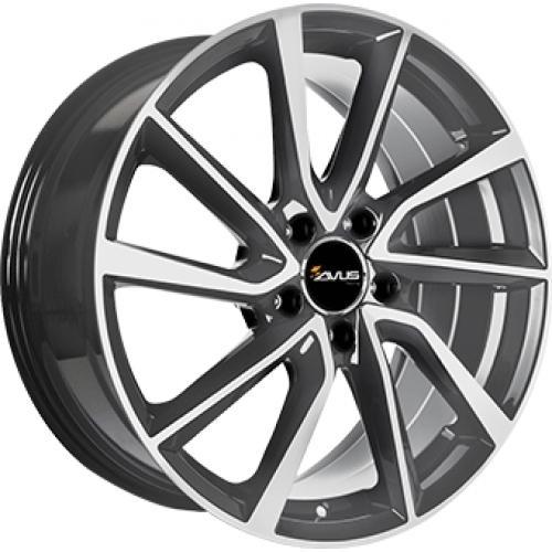 AVUS AC518 DULL ANTHRACITE POLISH 7.5x18 5/112 ET50 CB57.1