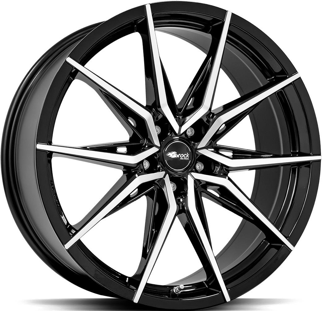 BROCK B42 BLACK FULL POL 8.5x20 5/108 ET45 CB63.4
