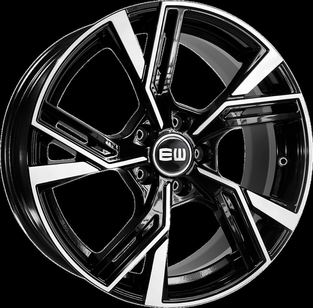 ELIT WHEELS EW16 BLACK / POLISHED 8x18 5/100 ET38 CB57.06