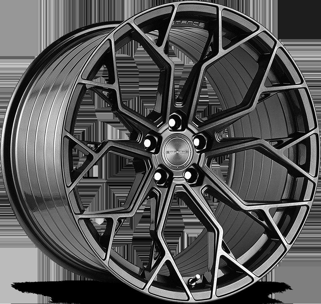 STANCE SF10 BRUSH DUAL GUNMETAL 8.5x20 5/112 ET40 CB66.6