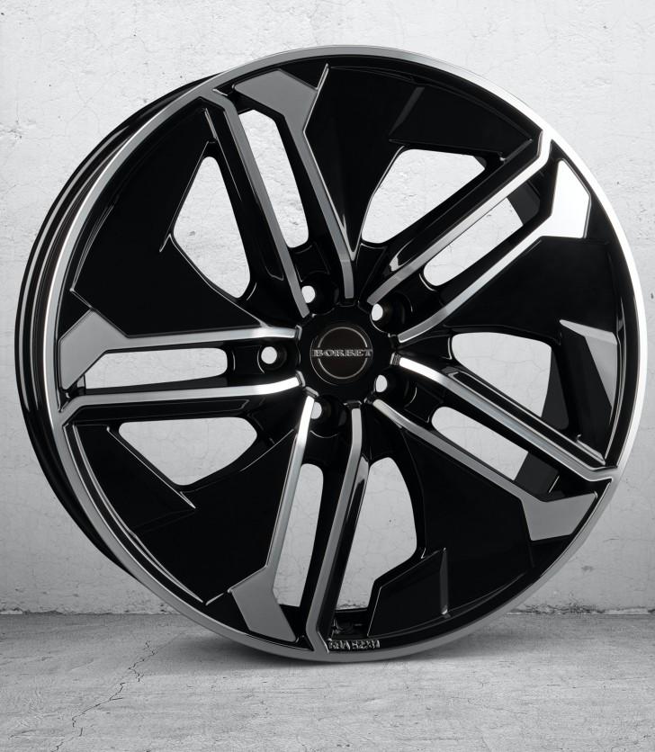 BORBET TX GLOSS BLACK POLISHED 9x21 5/112 ET40 CB66.5