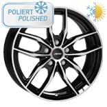 AUTEC BAVARIS GLOSS BLACK POLISHED 7x16 5/112 ET47 CB66.6