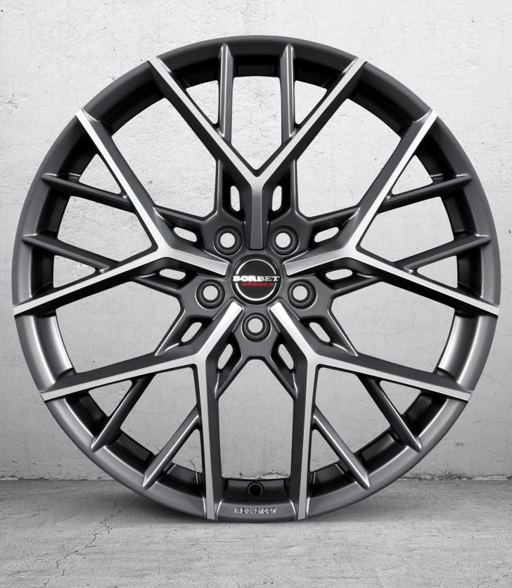 BORBET BY DULL TITANIUM POLISHED 9x20 5/112 ET35 CB66.5