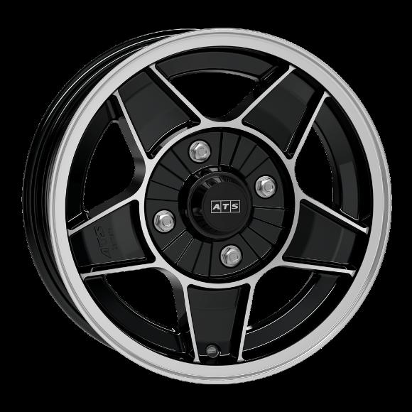 ATS CLASSIC GLOSS BLACK POLISHED 5.5x15 4/130 ET25 CB80