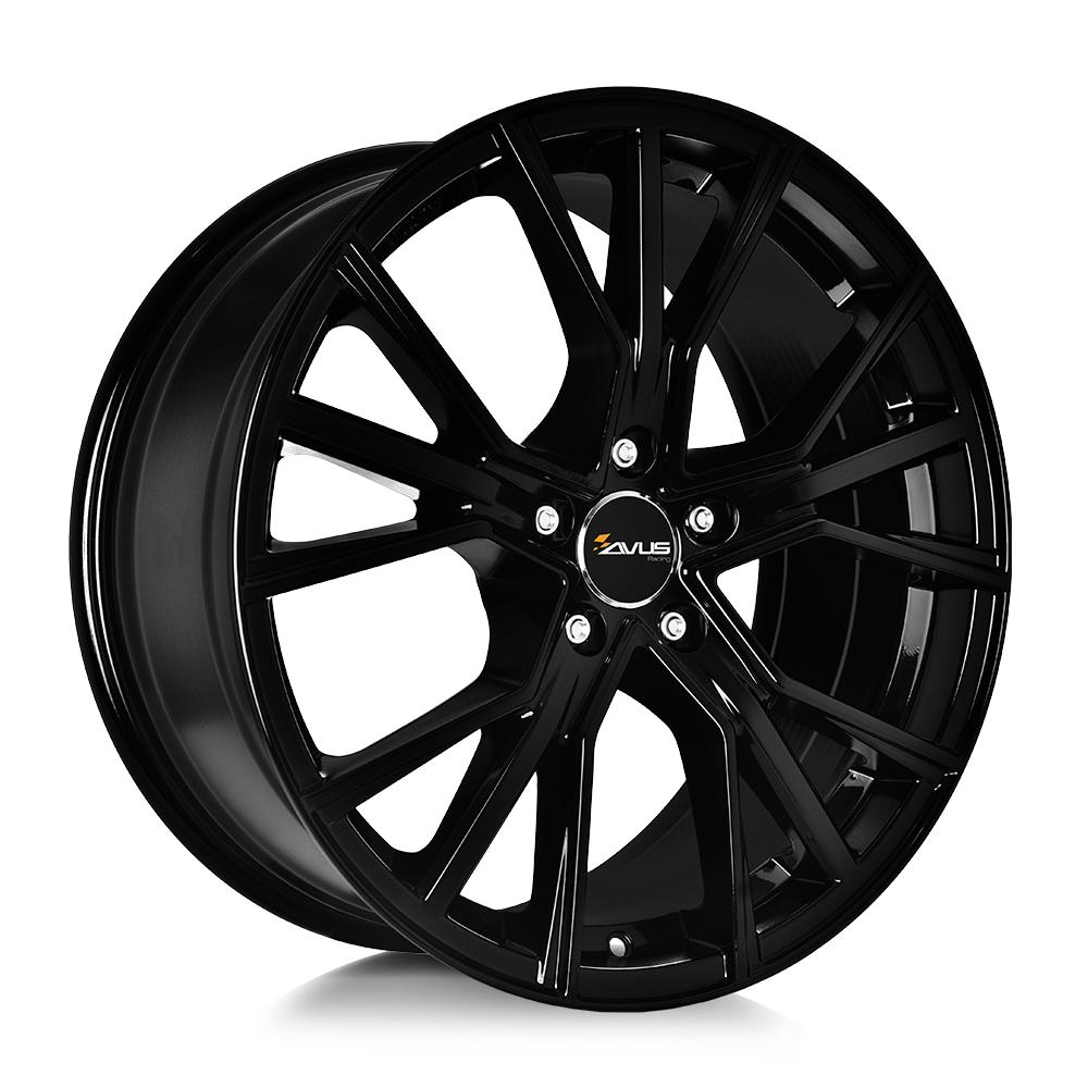 AVUS AF18 GLOSS BLACK 9.5x21 5/112 ET31 CB66.4