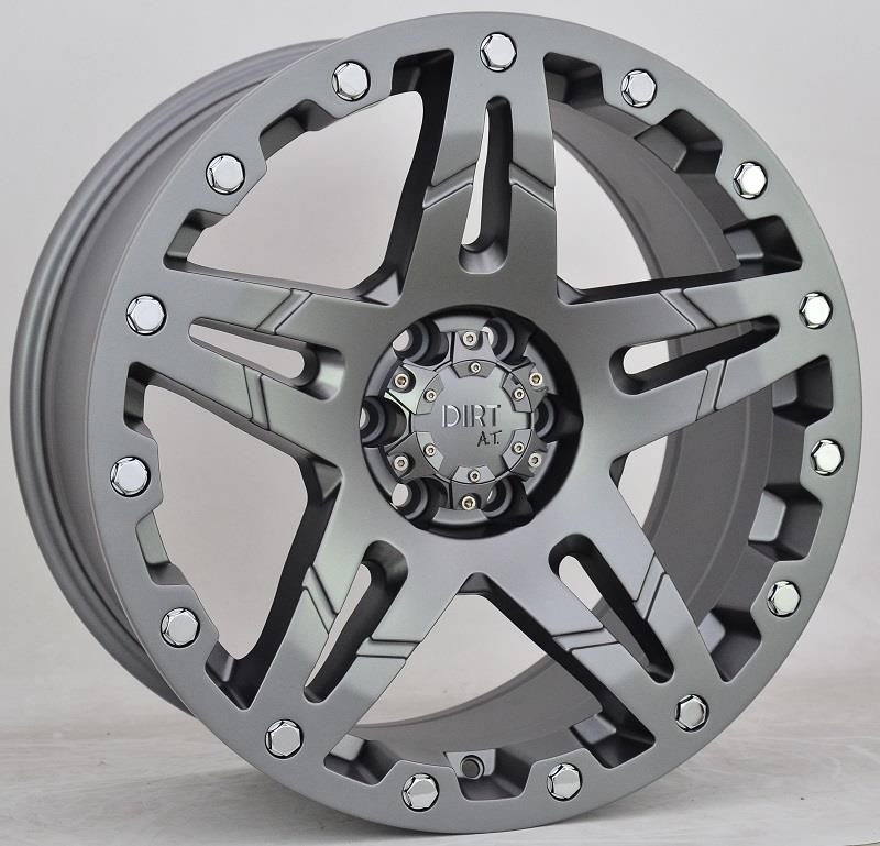 STATUSFÄLGAR D66 FLATGUNMETAL. 9x18 6/139.7 ET25 CB106.1