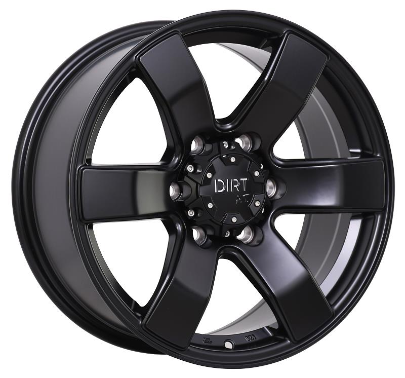 STATUSFÄLGAR D22 FLATBLACK 8x17 6/139.7 ET40 CB93.1