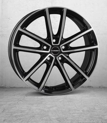 BORBET W BLACK POLISHED GLOSSY 8x19 5/108 ET45 CB72.6