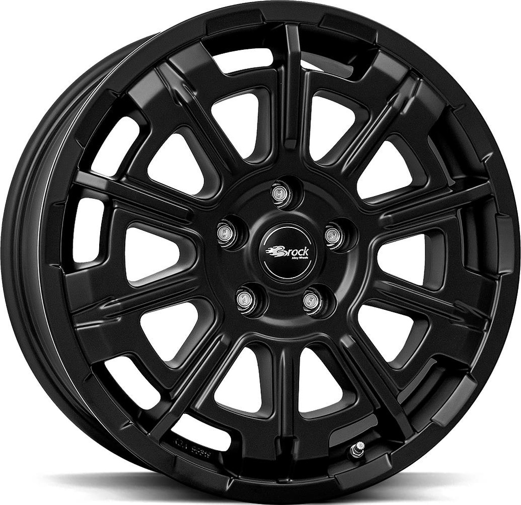 BROCK B45 SATIN BLACK MATT 7x18 5/112 ET52 CB66.6