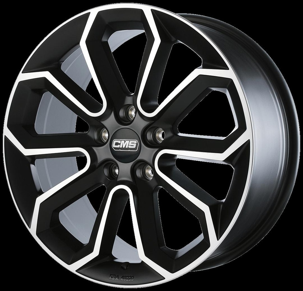 CMS C20 MATT BLACK POLISHED 7.5x17 5/112 ET47 CB66.4