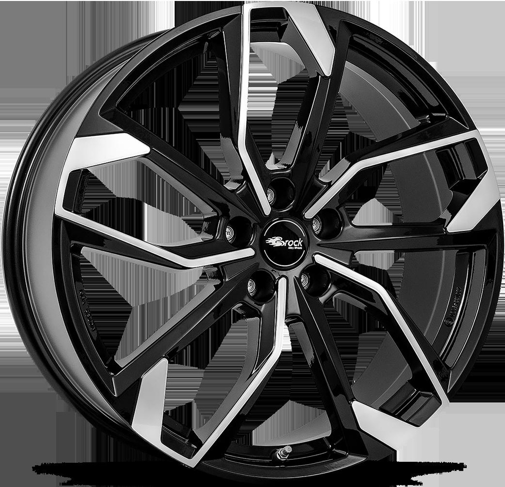 BROCK RC34 BLACK FULL POL 6.5x17 4/108 ET20 CB65.1