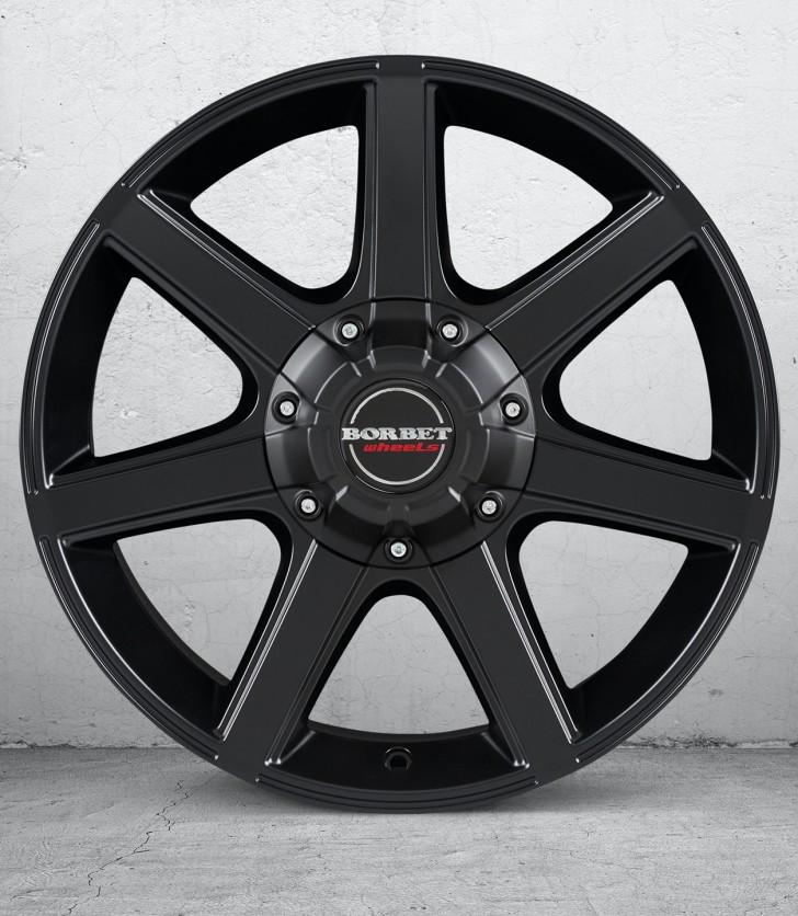 BORBET CWE MATT BLACK 7x16 6/139.7 ET30 CB100.1