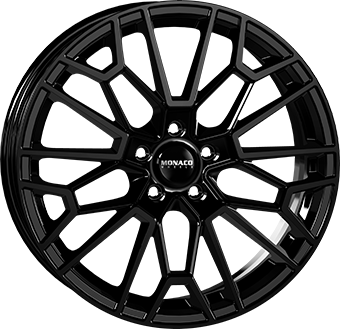 MONACO WHEELS GP13 GLOSS BLACK 8x19 5/112 ET48 CB66.6