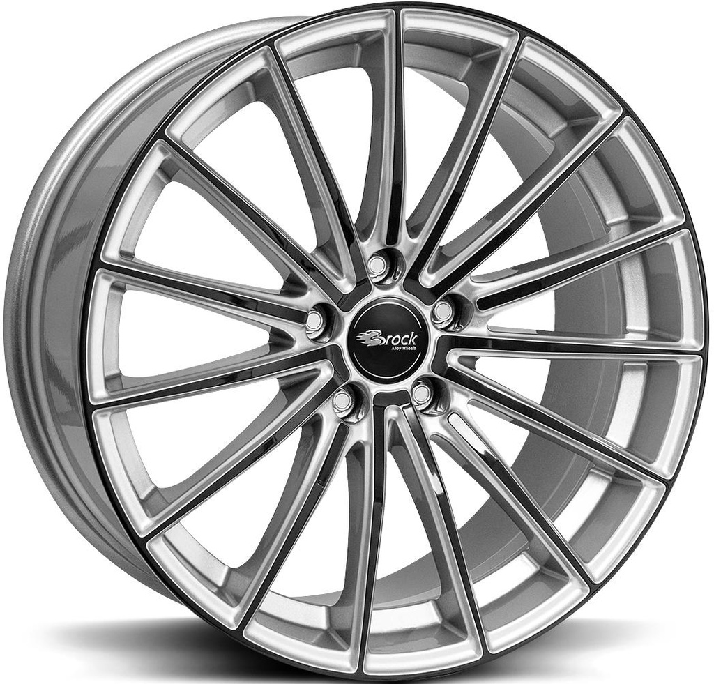 BROCK B36 CRYSTAL SILVER BLACK 8x18 5/114.3 ET45 CB72.6