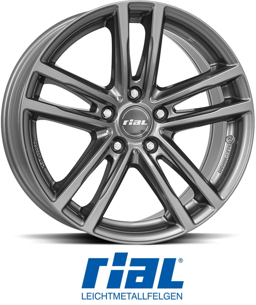 RIAL X10 METAL GREY 7.5x17 5/120 ET37 CB72.6