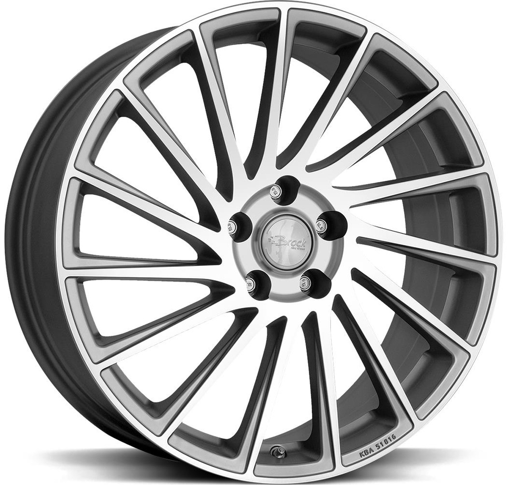 BROCK B39 FERRIC GREY POLISH 7x17 5/112 ET40 CB57.1