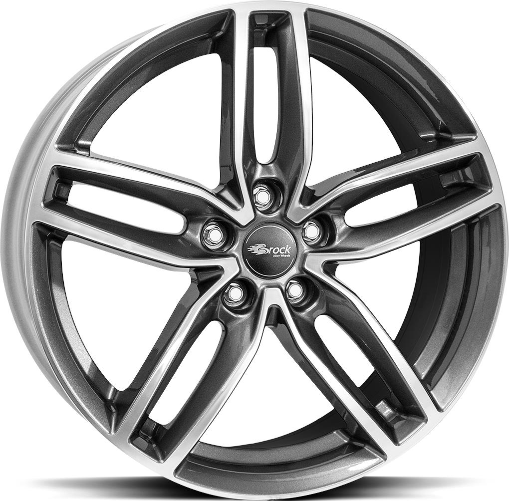 BROCK RC29 TITANIUM FULL POLISH 8x18 5/112 ET40 CB57.1