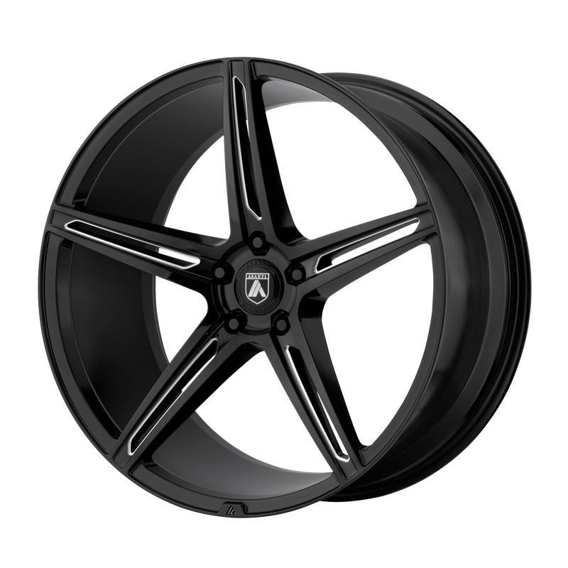 STATUSFÄLGAR AB22 GLOSS BLACK MILLED 8.5x20 5/120 ET38 CB74.1