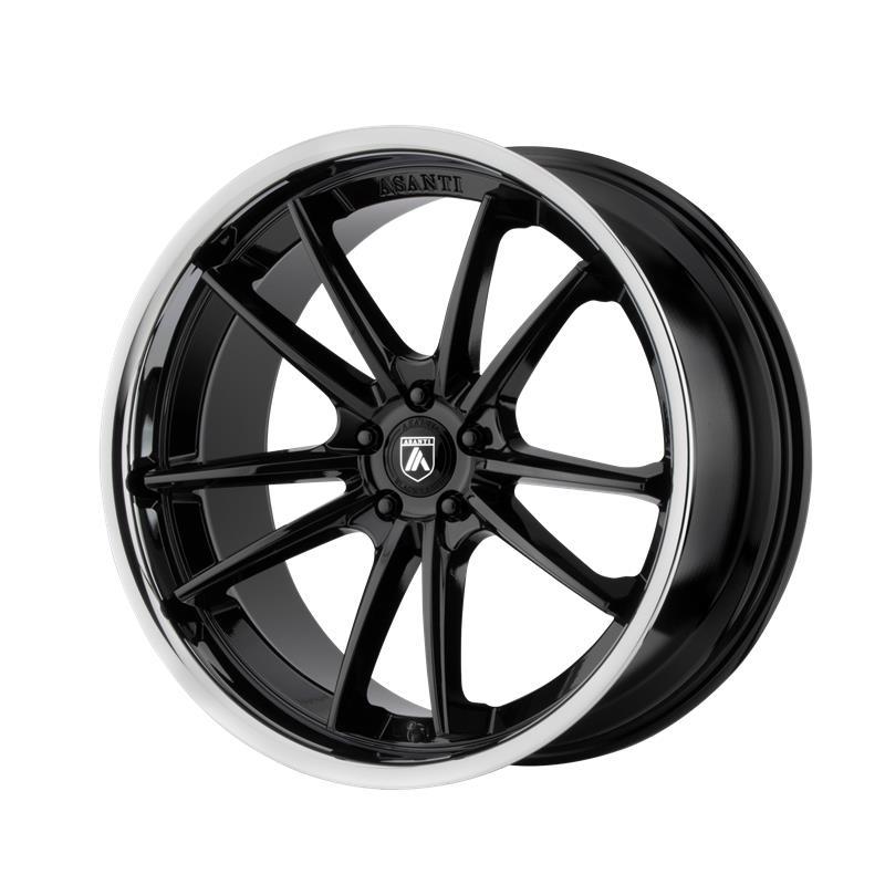 STATUSFÄLGAR AB23 GLOSS BLACK CHROME LIP 10.5x22 5/120 ET35 CB74.1