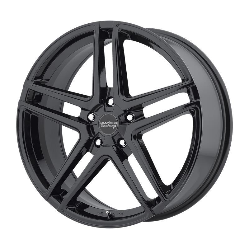 STATUSFÄLGAR AR907 GLOSS BLACK 7x16 5/115 ET40 CB72.6