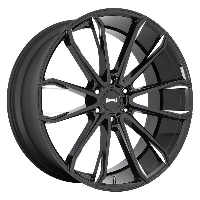 STATUSFÄLGAR DC252 GLOSS BLACK MILLED 10x24 6/139.7 ET30 CB106.1