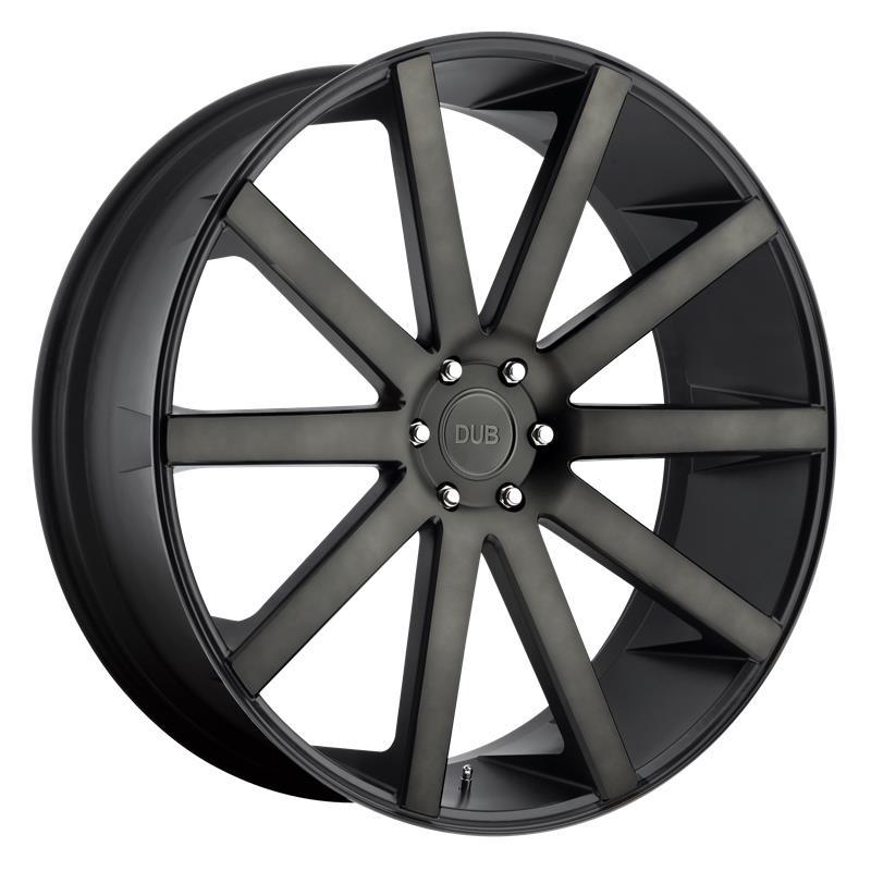 STATUSFÄLGAR DC121 MATTE BLACK DOUBLE DARK TINT 9x22 5/114.3 ET38 CB72.6