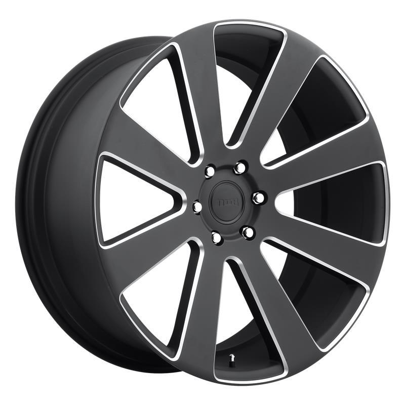 STATUSFÄLGAR DC187 MATTE BLACK MILLED 10x24 6/139.7 ET20 CB78.1