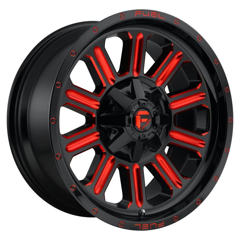 STATUSFÄLGAR FC621 GLOSS BLACK RED TINTED CLEAR 9x18 6/135-139.7 ET-12 CB106.1