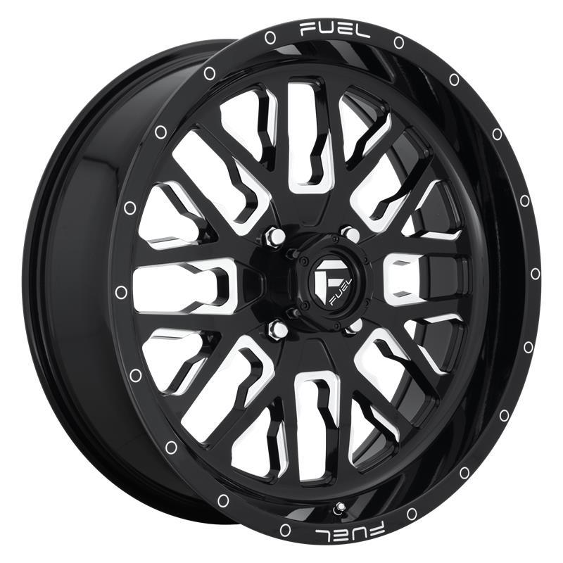 STATUSFÄLGAR FC611 GLOSS BLACK MILLED 10x20 8/165.1 ET-18 CB125.1