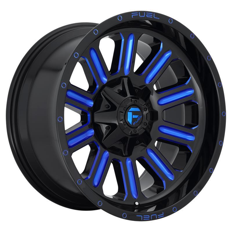 STATUSFÄLGAR FC646 GLOSS BLACK BLUE TINTED CLEAR 10x20 8/180 ET-18 CB124.2
