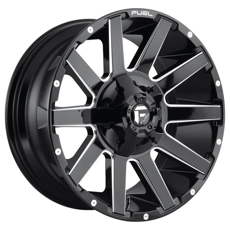 STATUSFÄLGAR FC615 GLOSS BLACK MILLED 10x22 6/135-139.7 ET-19 CB106.1