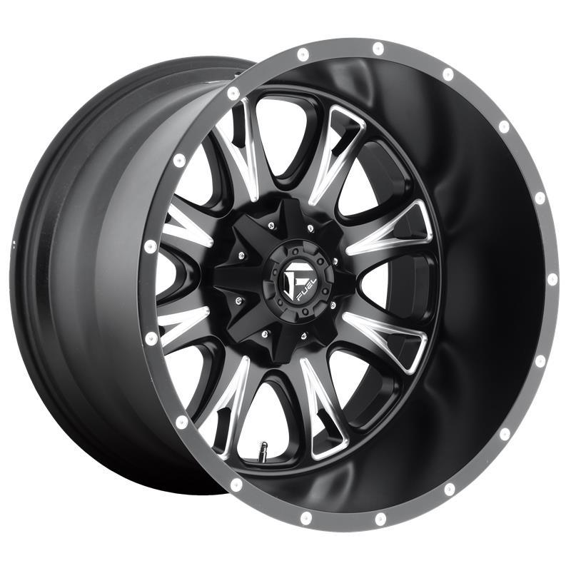 STATUSFÄLGAR FC513 MATTE BLACK MILLED 6.5x17 8/165.1 ET129 CB125.1