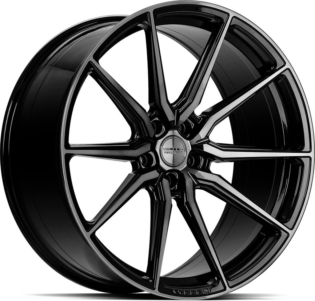 VOSSEN HF3 DOUBLE TINTED GLOSS BLACK 10.5x20 5/112 ET45 CB66.6