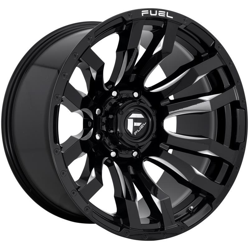 STATUSFÄLGAR FC673 GLOSS BLACK MILLED 10x22 6/139.7 ET-18 CB106.1