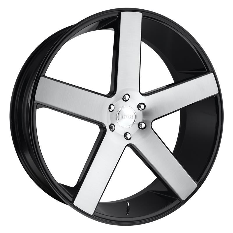 STATUSFÄLGAR DC217 GLOSS BLACK BRUSHED 9.5x22 6/139.7 ET19 CB106.1
