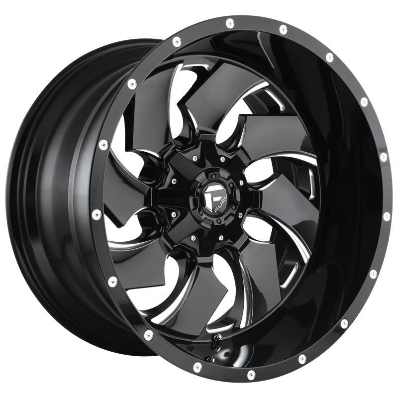 STATUSFÄLGAR FC574 GLOSS BLACK MILLED 10x20 5/114.3-127 ET-18 CB78.1