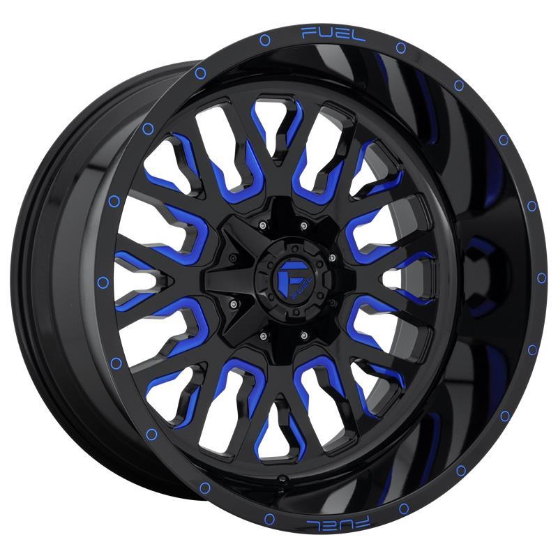 STATUSFÄLGAR FC645 GLOSS BLACK BLUE TINTED CLEAR 9x20 5/114.3-127 ET1 CB78.1