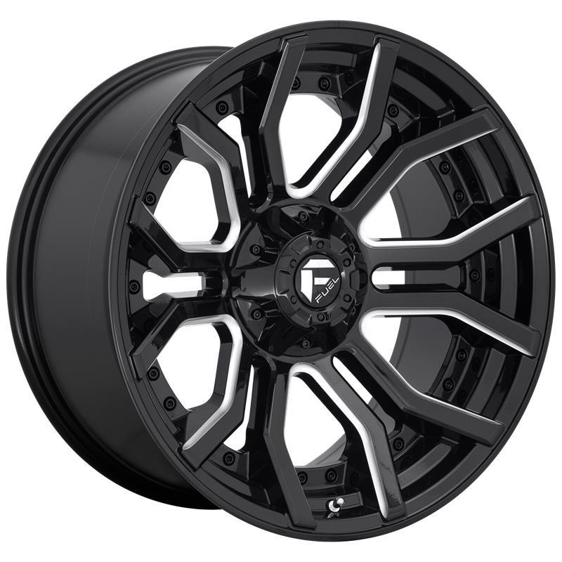 STATUSFÄLGAR FC711 GLOSS BLACK MILLED 10x20 6/135-139.7 ET-18 CB106.1