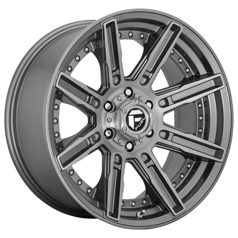 STATUSFÄLGAR FC710 BRUSHED GUN METAL TINTED CLEAR 10x20 6/135 ET-18 CB87.1