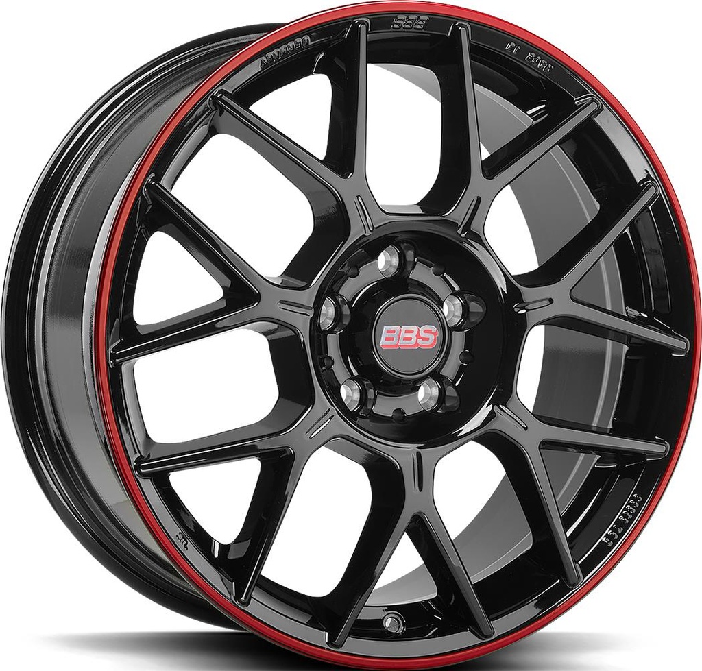 BBS XR BLACK RED 8x18 5/112 ET37 CB82