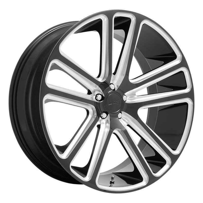 STATUSFÄLGAR DC255 GLOSS BLACK MILLED 10x24 6/135 ET30 CB87.1