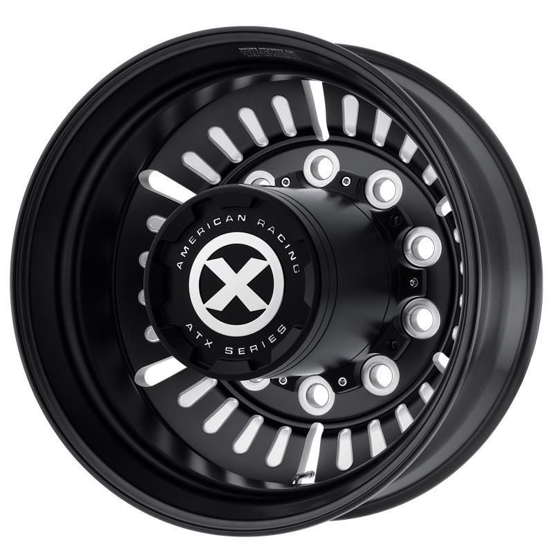 STATUSFÄLGAR AO403 SATIN BLACK MILLED - REAR 8.25x5 10/285.75 ET-168 CB220.1