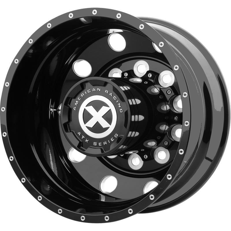 STATUSFÄLGAR AO405 GLOSS BLACK MILLED - REAR 8.25x5 10/285.75 ET-168 CB220.1