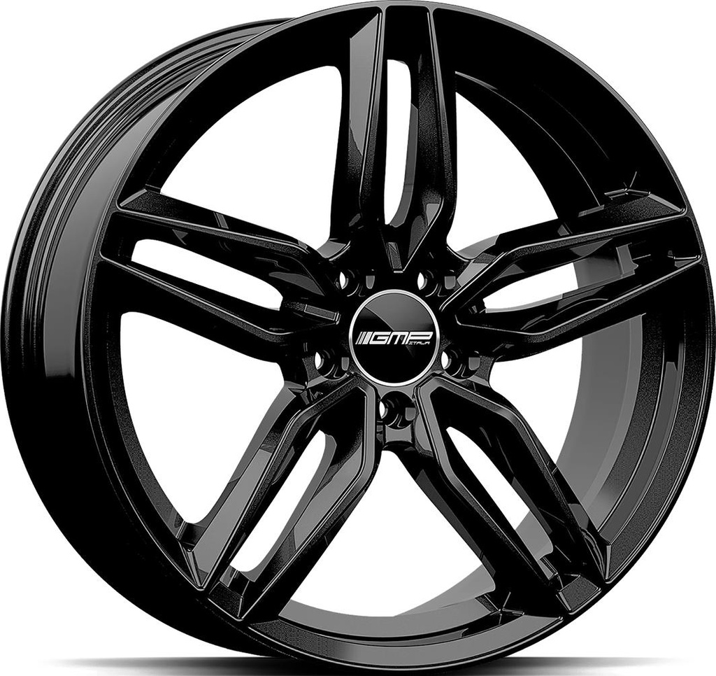 GMP FASTEN GLOSSY BLACK 9x19 5/112 ET48 CB66.6