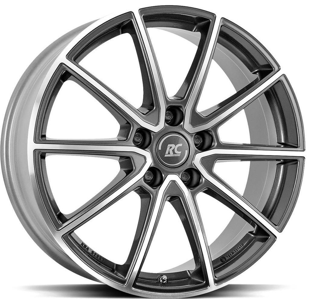 BROCK RC32 TITANIUM FULL POLISH 7.5x18 5/112 ET48 CB57.1