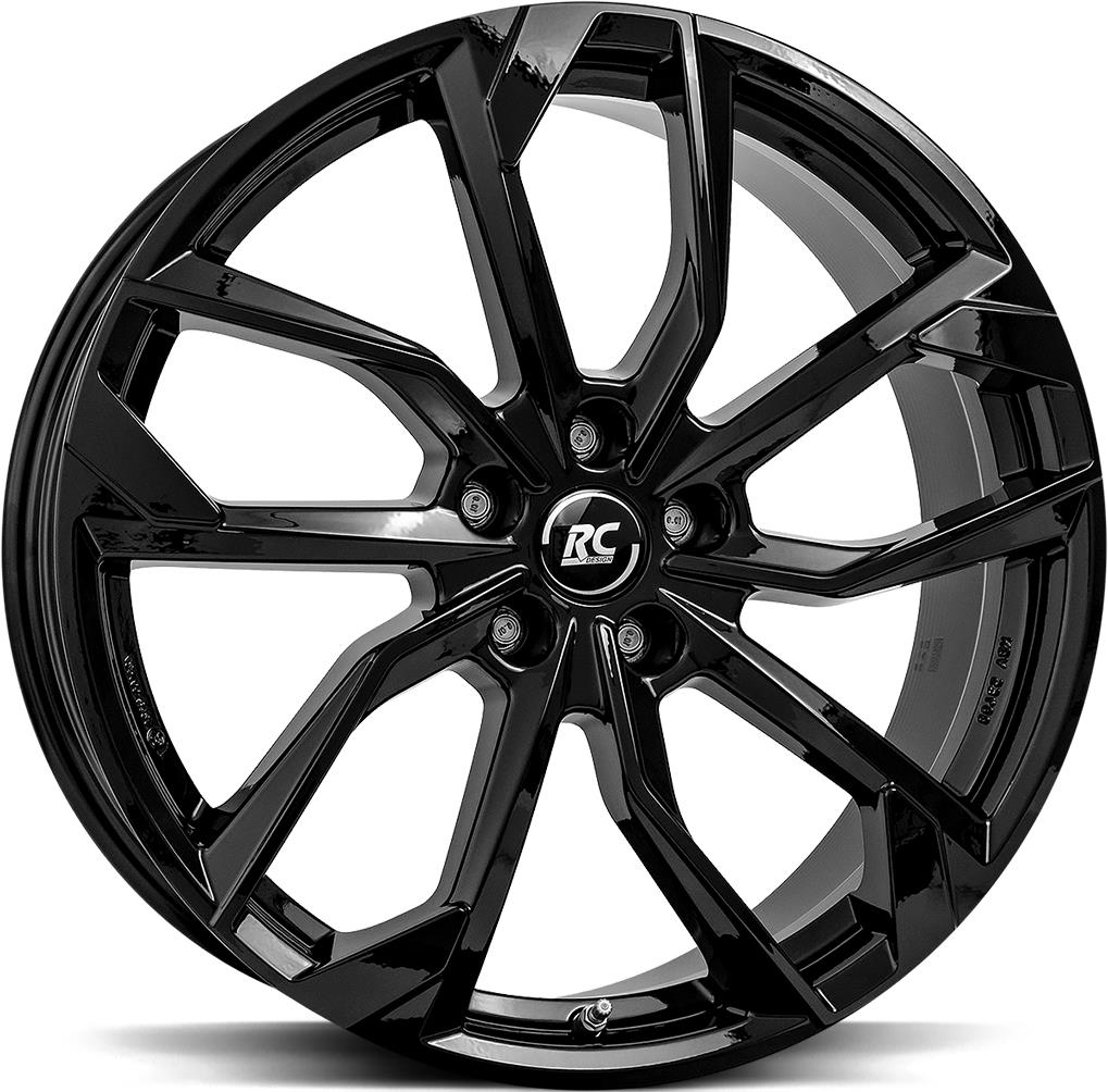 BROCK RC34 SHINY BLACK 7.5x17 5/108 ET40 CB65.1