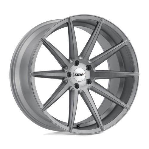 STATUSFÄLGAR CLYPSE TITANIUM W/ MATTE BRUSHED FACE 8.5x19 5/120 ET35 CB76.1