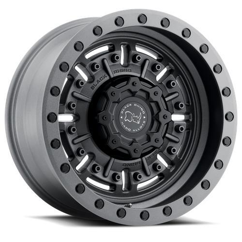 STATUSFÄLGAR ABRAMS TEXTURED MATTE GUNMETAL 9.5x17 5/127 ET-18 CB71.5