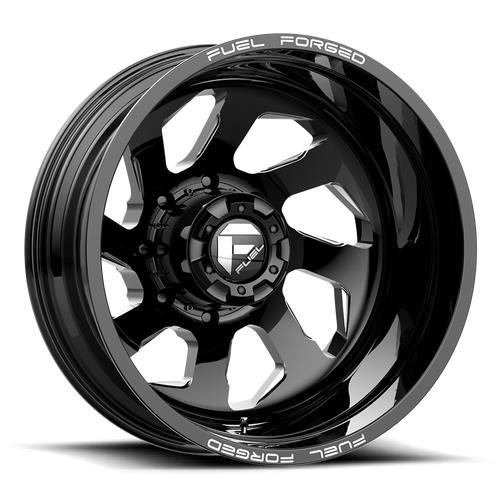 STATUSFÄLGAR DD39 FF39D GLOSS BLACK MILLED 8.25x20 8/200 ET-202 CB142.2