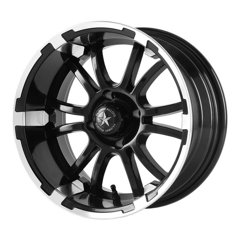 STATUSFÄLGAR FA134 MACHINED MATTE BLACK 6.5x14 4/101.6 ET-20 CB70.7
